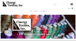 Desktop Screenshot of cinergytextiles.com
